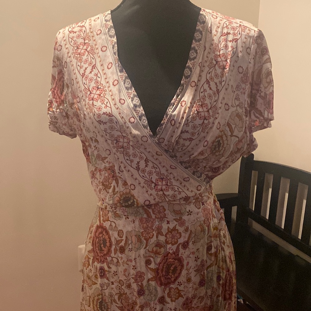 Maxi wrap dress